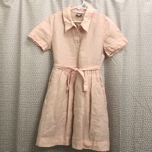 Hilda Henri soft pink linen dress size 8